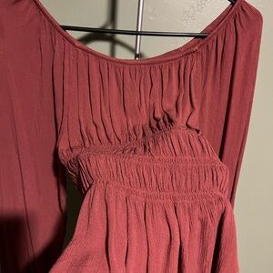 Hippie Rose Backless Dress in Deep Rust